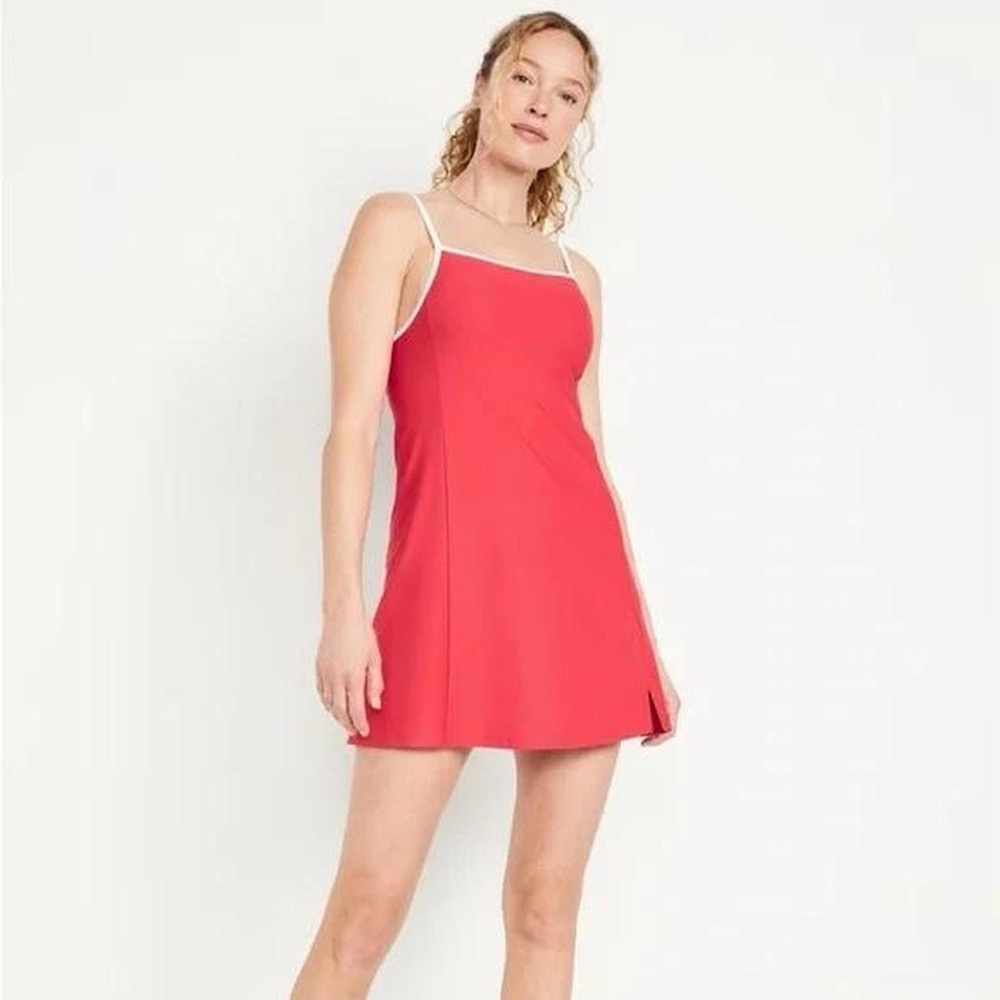 Old Navy Red athletic tennis dress with built in shorts